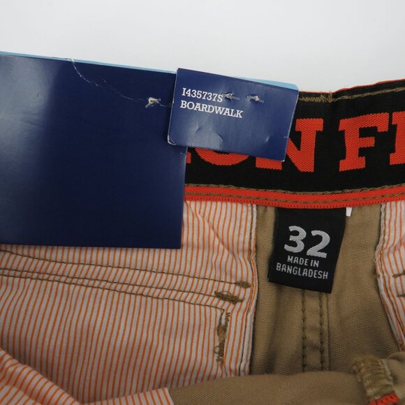 Iron Co Mens Stretch Cargo Brown Boardwalk Shorts Size 32 NWT $48 - Picture 5 of 5
